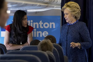 Why Clinton is sticking with Huma Abedin CSMonitor